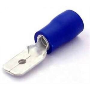 Faston Maschio 6,3mm Isolato Blu per cavo 1-2,5mm